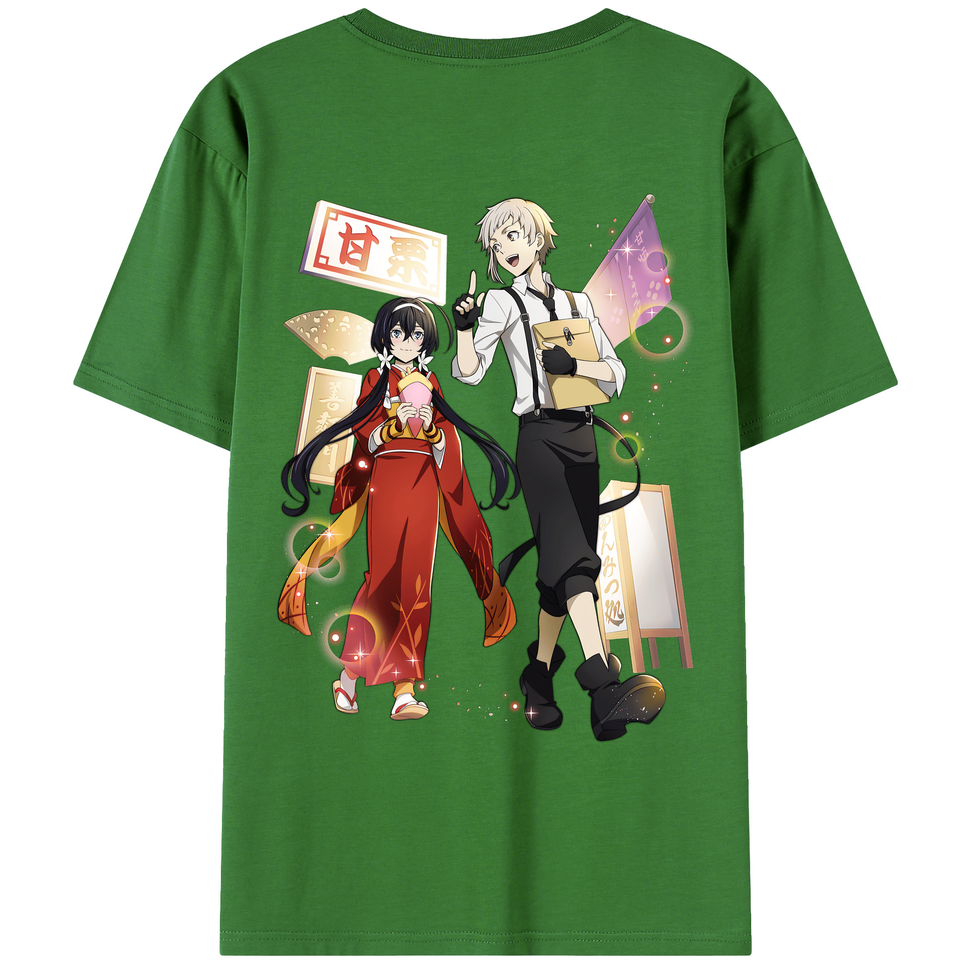 （画像用） 文豪ストレイドッグス Bungo Stray Dogs レディース半袖Tシャツ(バックプリント)